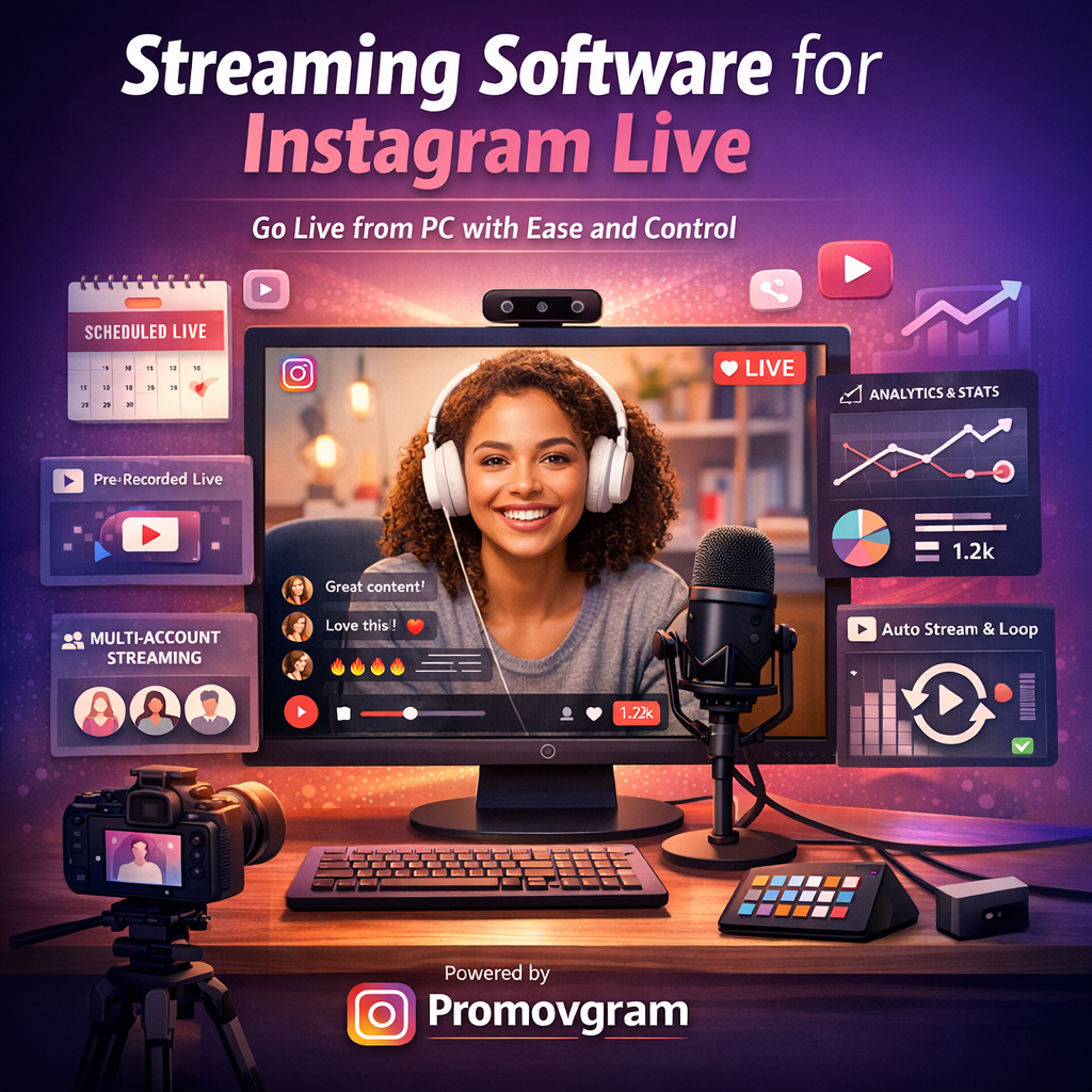 Streaming Software for Instagram Live: The Smarter Way to Go Live from Desktop