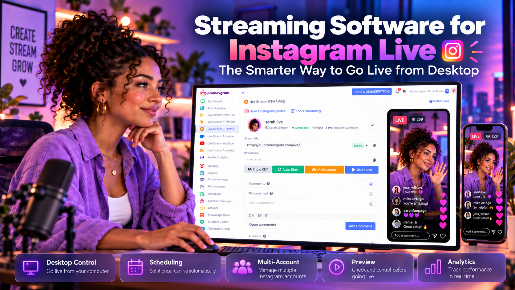 Streaming Software for Instagram Live: The Smarter Way to Go Live from Desktop